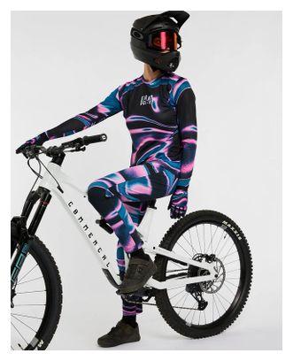 Maglia Dharco Race donna a manica lunga nero rosa