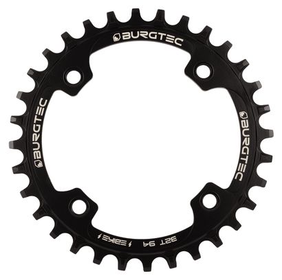 Plateau Rond Burgtec Thick Thin Acier 94 mm BCD pour VAE Noir