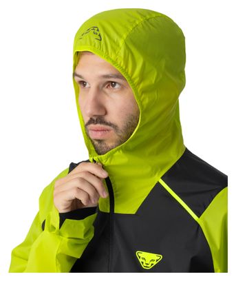 Dynafit DNA Wind Men's Windbreaker Jacket - Black/Yellow