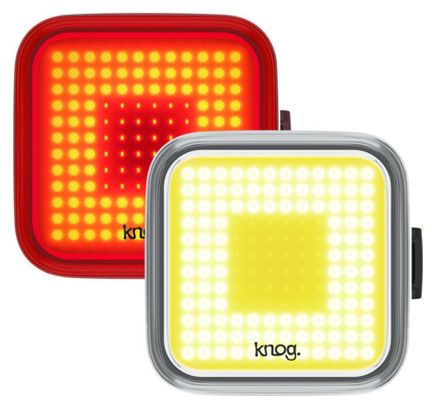 Knog Blinder Square Twinpack Luz delantera / trasera Negro