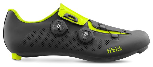 Scarpe da bici da corsa Aria Fizik R3 Nero Giallo