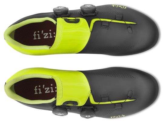 Scarpe da bici da corsa Aria Fizik R3 Nero Giallo