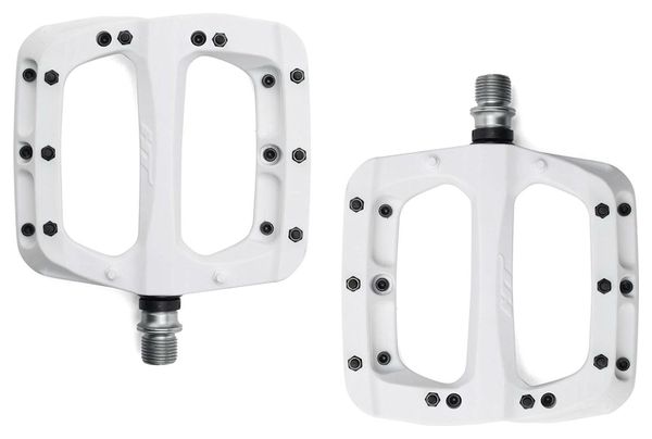 Paire de Pédales Plates HT PA03A Blanc