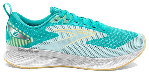 Chaussures de Running Femme Brooks Levitate 6 Bleu Jaune