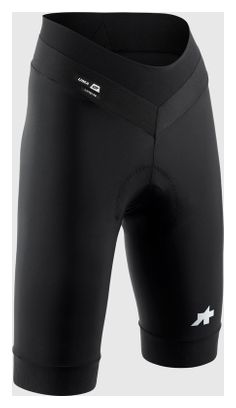 Korte fietsbroek zonder bandjes Assos Uma GT S11 Long Zwart Dames