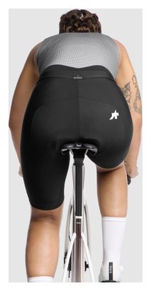 Korte fietsbroek zonder bandjes Assos Uma GT S11 Long Zwart Dames