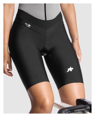Korte fietsbroek zonder bandjes Assos Uma GT S11 Long Zwart Dames