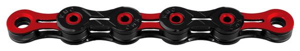 KMC DLC 11S 118 Chain Black Red