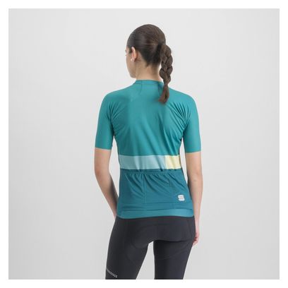 Sportful Snap Vrouwen Trui Korte Mouw Groen