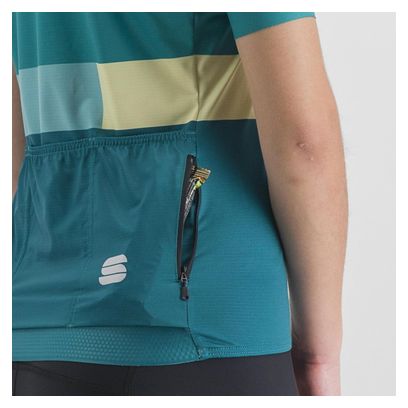 Sportful Snap Vrouwen Trui Korte Mouw Groen
