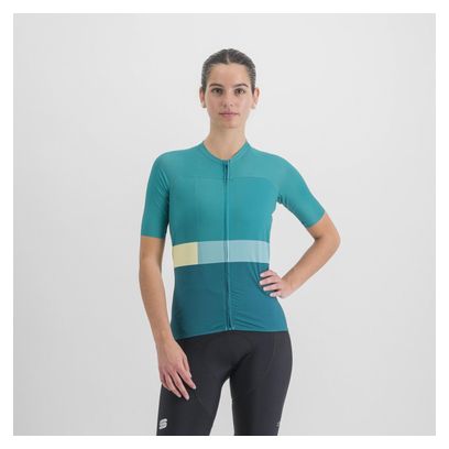 Sportful Snap Vrouwen Trui Korte Mouw Groen
