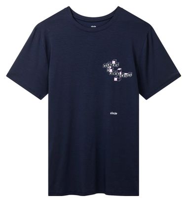 Circle Iconic Pop Short Sleeve Shirt Navy Blue