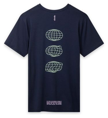 Circle Iconic Pop Short Sleeve Shirt Navy Blue