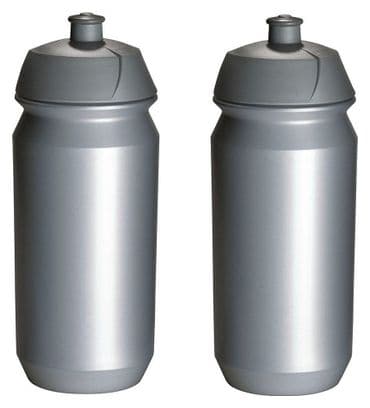 2x Bidons 500 ml - Argent