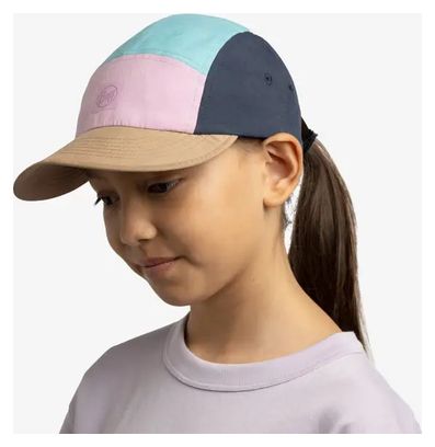 Buff Casquette 5 Panel Go Cap Marron Rose Bleu Enfant