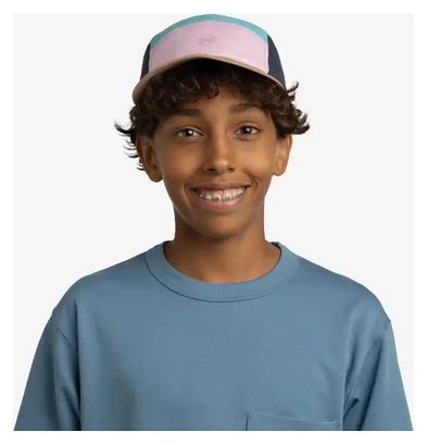 Buff Casquette 5 Panel Go Cap Marron Rose Bleu Enfant