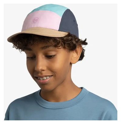 Buff Casquette 5 Panel Go Cap Marron Rose Bleu Enfant