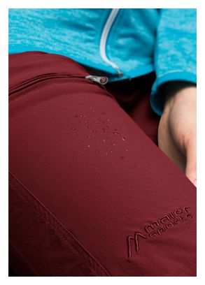 Maier Sports Lulaka Damesbroek Rood - Korte Lengte