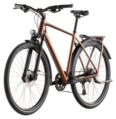 Bicicletta da trekking Cube Kathmandu Pro con cambio Shimano Cues 10S, manubrio da 700 mm, colore rosso-arancio Sun Glow, modello 2026