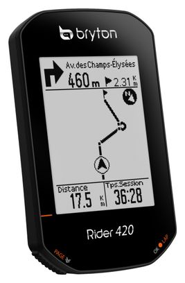 Ordenador GPS BRYTON Rider 420T + cinturón cardiovascular/sensor de cadencia