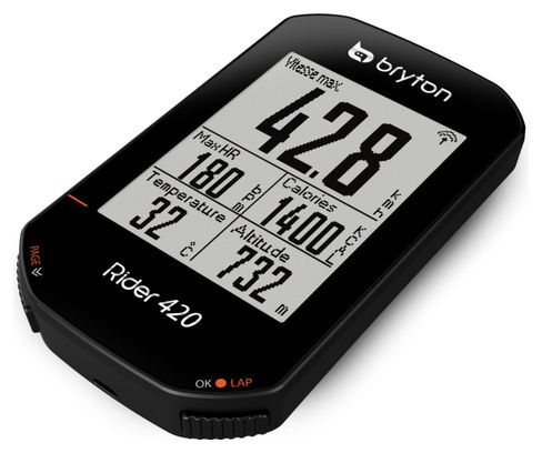 Ordenador GPS BRYTON Rider 420T + cinturón cardiovascular/sensor de cadencia