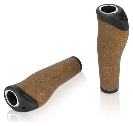 XLC Impugnature ergonomiche GR-S32 Marrone Nero