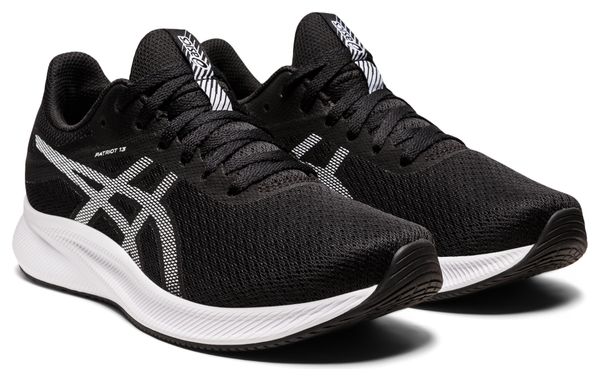 Asics Patriot 13 Schwarz Weiß Damen Laufschuhe