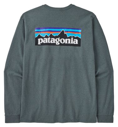 T-Shirt Manches Longues Patagonia P-6 Logo Vert
