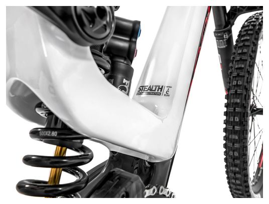 VTT Tout Suspendu Mondraker Summum Carbon Pro Shimano Zee 10v Blanc / Rouge 2019