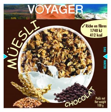 Voyager Breakfast Muesli met chocolade 100g