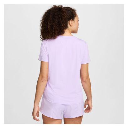Camiseta de manga corta Nike One Swoosh para mujer, color morado
