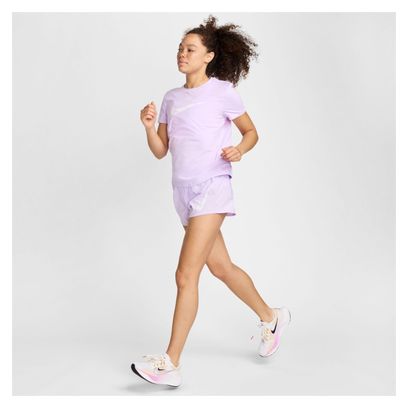 Camiseta de manga corta Nike One Swoosh para mujer, color morado
