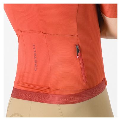Maglia a maniche corte Castelli Espresso 2 arancione da uomo