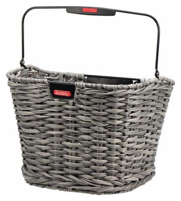 Cestino anteriore Klickfix Structura Schilf Grigio