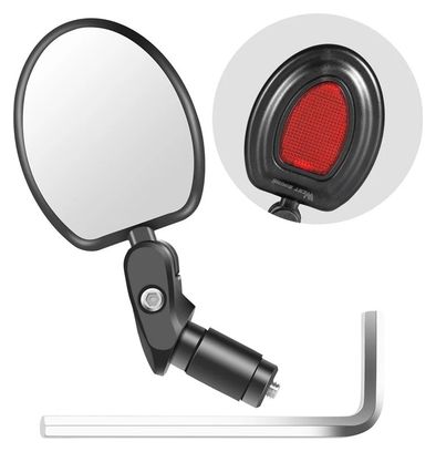 Rétroviseur de Vélo 360° Réglable Grand Angle Guidon Ovale