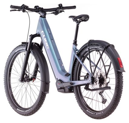 VTT Électrique Semi-Rigide Cube Reaction Hybrid Pro 600 Allroad Easy Entry Shimano Deore/Deore XT 12V 600 Wh 27.5'' Bleu Vert Smaragd 2025
