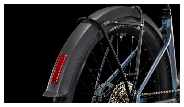 VTT Électrique Semi-Rigide Cube Reaction Hybrid Pro 600 Allroad Easy Entry Shimano Deore/Deore XT 12V 600 Wh 27.5'' Bleu Vert Smaragd 2025