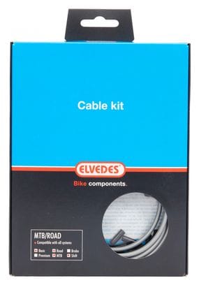 Câbles de Transmission Elvedes Basic Cable Kit Argent