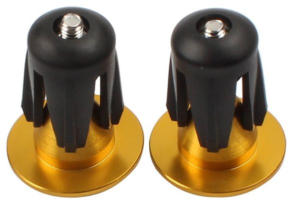 Bouchons de cintre vélo – 22 à 24 mm – Vis M4 – Doré