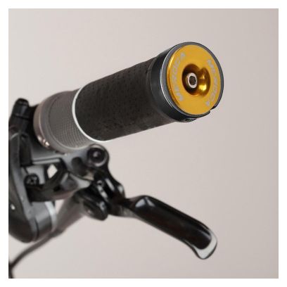 Bouchons de cintre vélo – 22 à 24 mm – Vis M4 – Doré