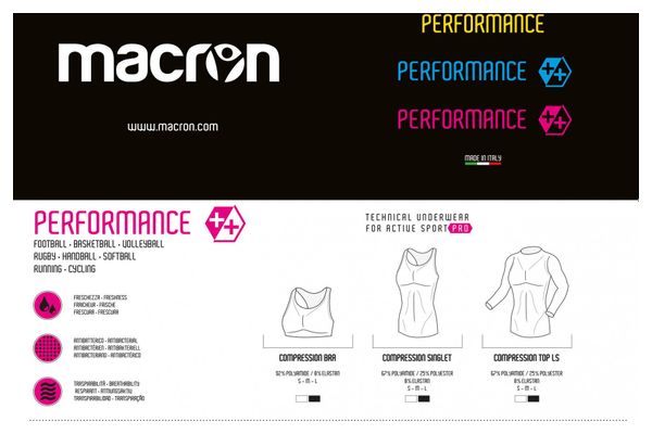 Maillot de compressions manches longues femme Macron Performance++