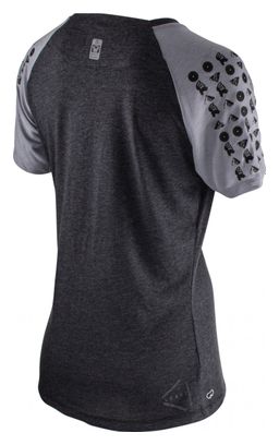 Maillot Manches Courtes Femme Leatt MTB All Mountain 2.0 Noir/Gris