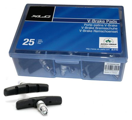 Pastillas de freno XLC BS-V01 para V-Brake 70 mm (25 pares)