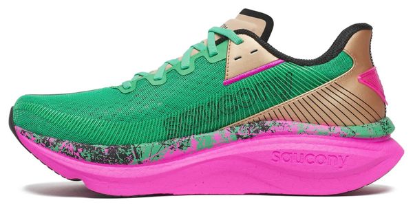 Saucony Endorphin Azura Hi Octane hardloopschoenen voor dames, groen/roze