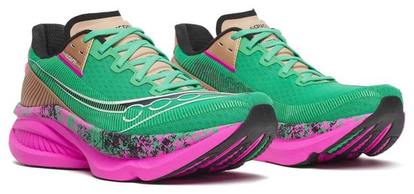 Saucony Endorphin Azura Hi Octane hardloopschoenen voor dames, groen/roze