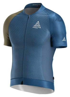 Adicta Lab Valent V5 Korte Mouw Trui Blauw / Olijfgroen 