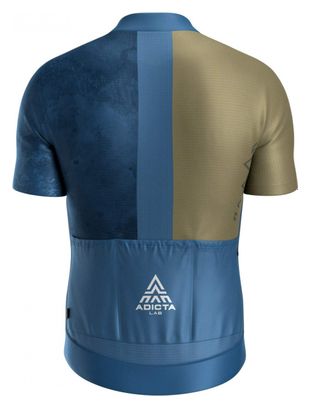 Adicta Lab Valent V5 Korte Mouw Trui Blauw / Olijfgroen 
