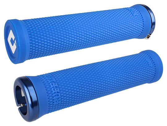 Paar Odi Ruffian V2.1 Grips 135 mm Blauw / Wit