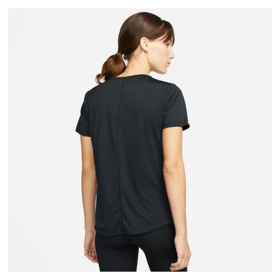 Camiseta de manga corta Nike Dri-Fit Swoosh Run para mujer Negra