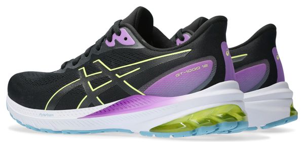 Asics GT-1000 12 Zwart Geel Dames Hardloopschoenen